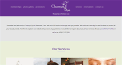 Desktop Screenshot of champaspa.com